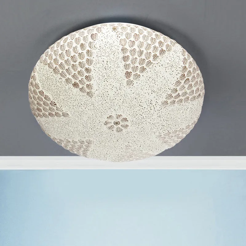 Solith Flush Mount Glass Ceiling Lamp media 5