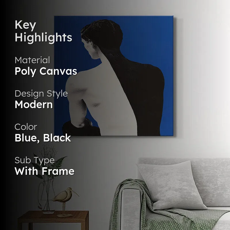 Black & White Man Silhouette Wall Painting media 2