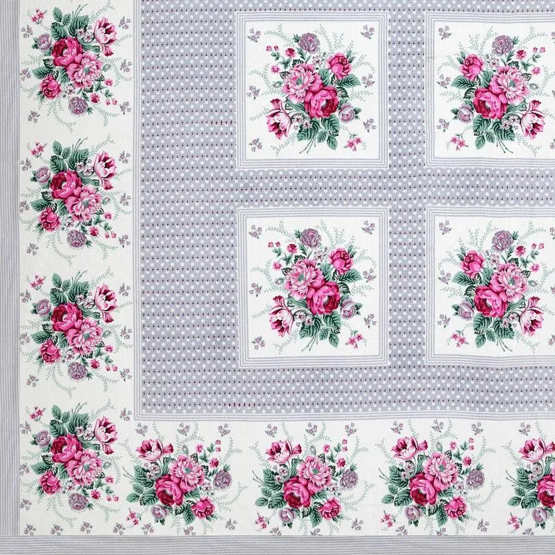 Neve Floral Cotton Bedsheet (Pink) - 180 TC media 4