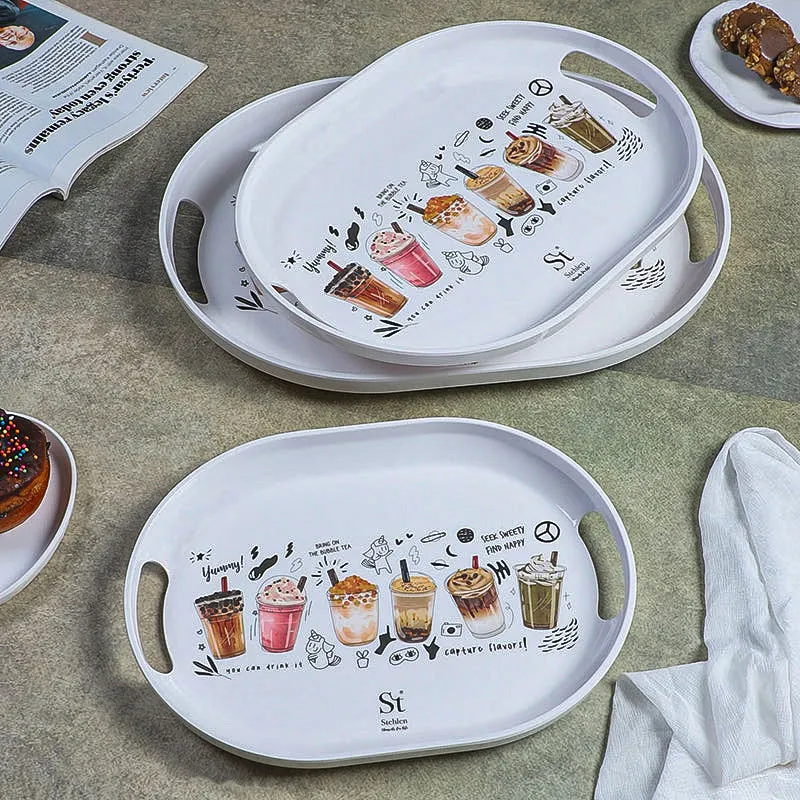 Boba Party Melamine Serving Tray - Set Of Three media 1
