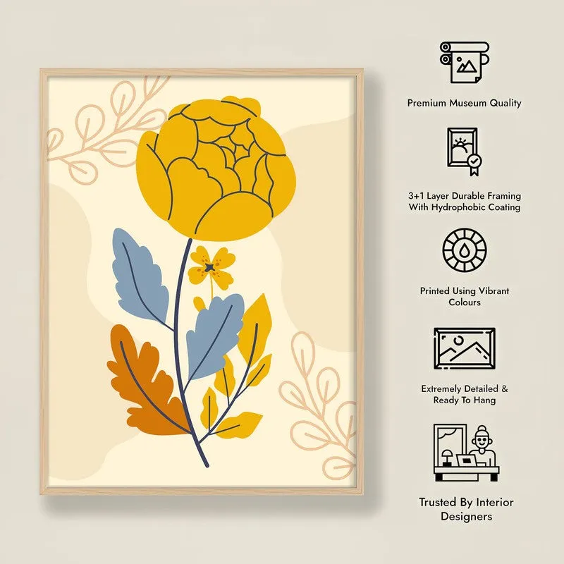 Summer Breeze Archival Canvas Wall Art - Natural Brown Frame media 8
