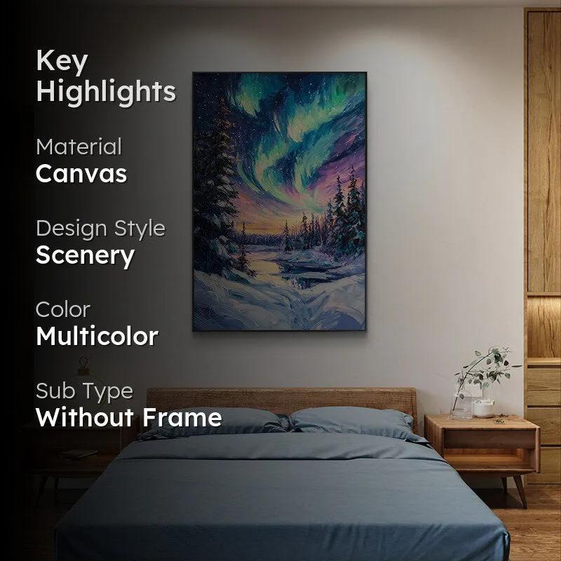 Aurora Nights Wall Painting media 2