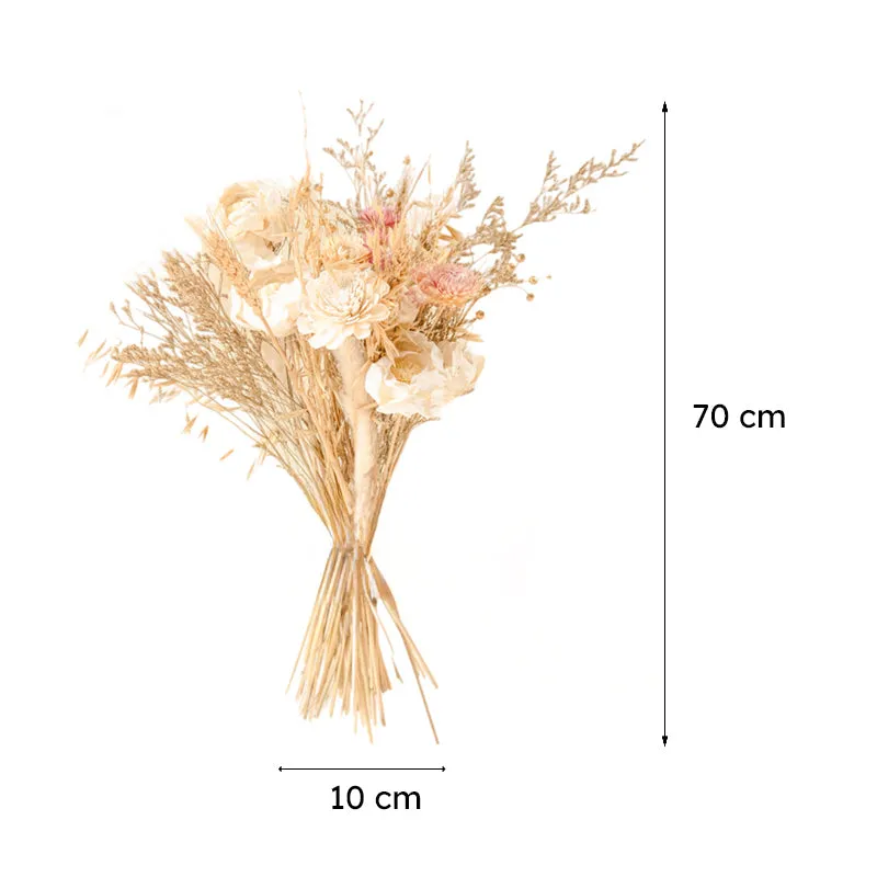 Ivory elegance Dried Flower Bunch media 7