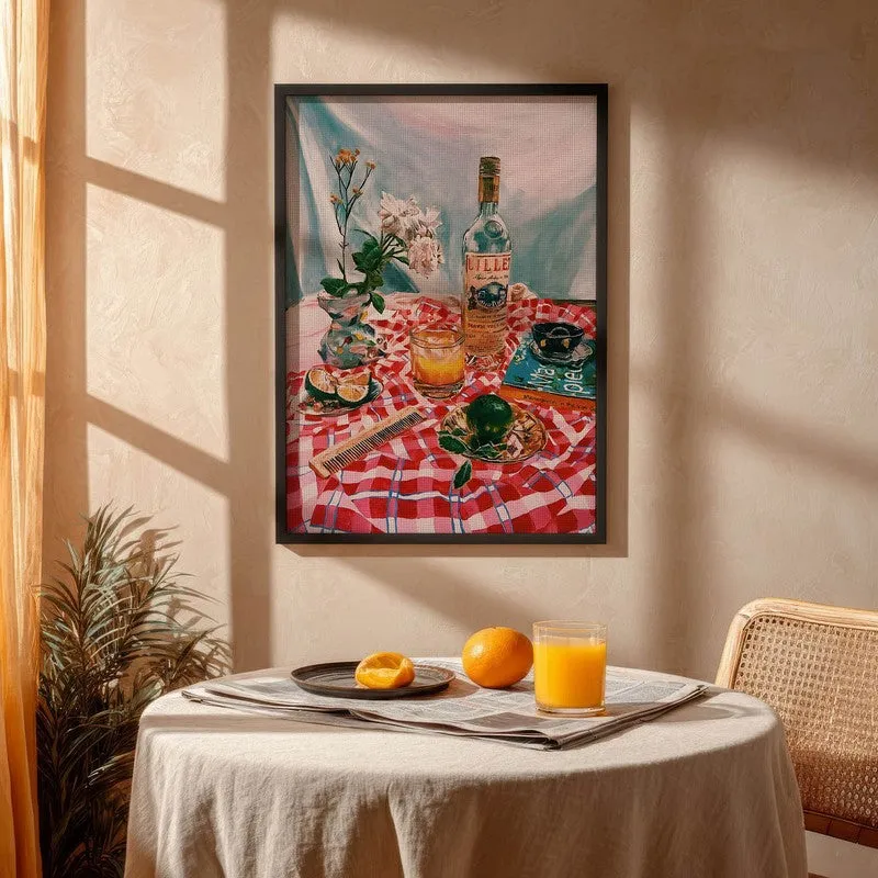 Dining Opulence Archival Canvas Wall Art - Black media 4