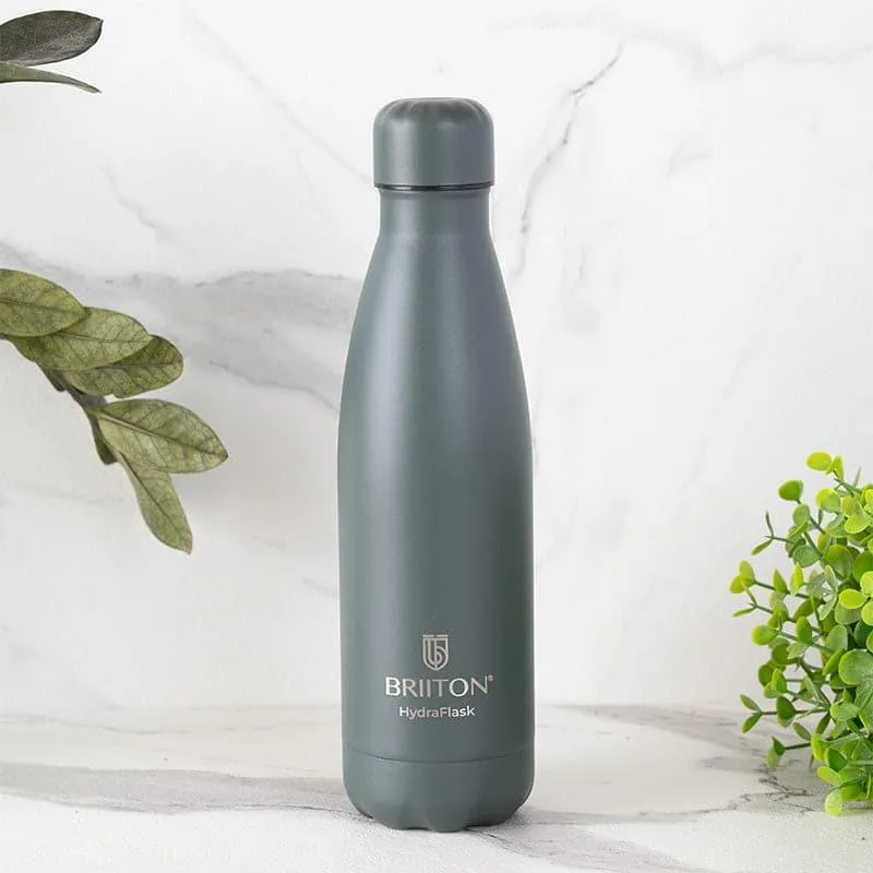 Aqua Zen Bliss Hot & Cold Thermos Water Bottle (Grey) - 500 mL media 1