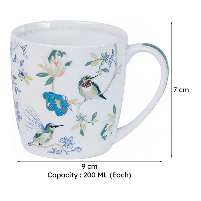 Magique: Wings Paradise Summer Fine China Mug (200 mL Each) - Set of Six media 10
