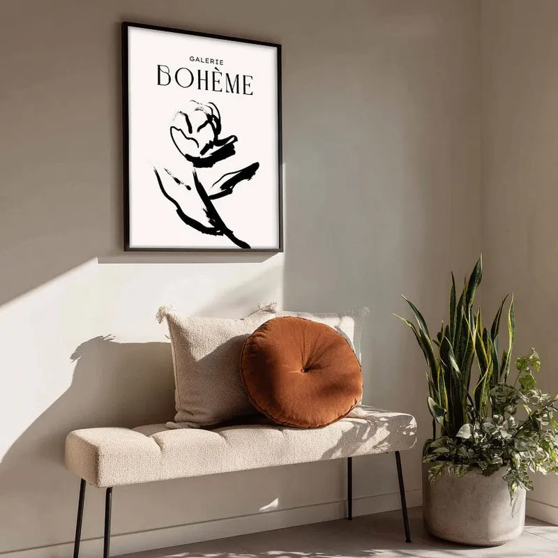 Expressive Flora Canvas Wall Painting With Black Frame media 4