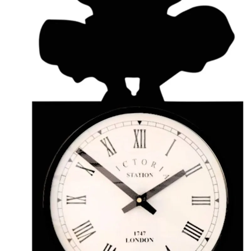 Veyora Steel Analog Wall Clock - Black media 5