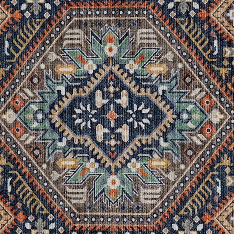 Noah Ethnic Polyester Carpet - Green & Peach media 6