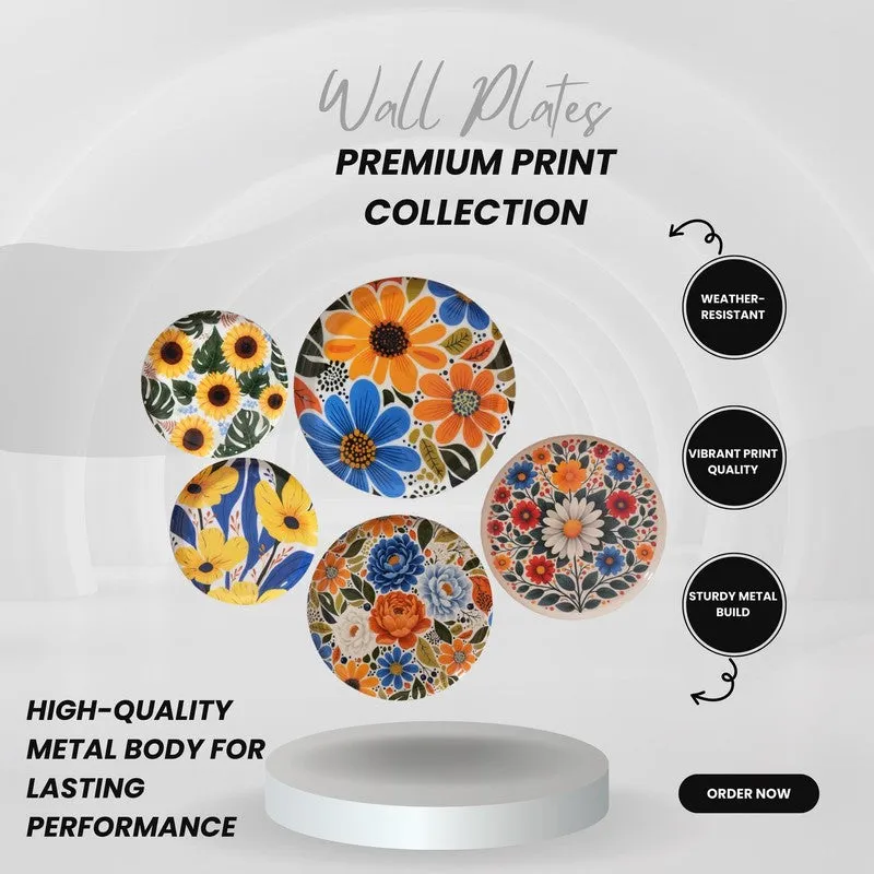 Wildflower Dream Wall Plates - Set of Five media 7
