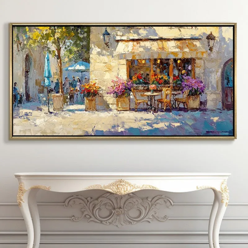 Amber Breaths Canvas Wall Painting With Frame media 5