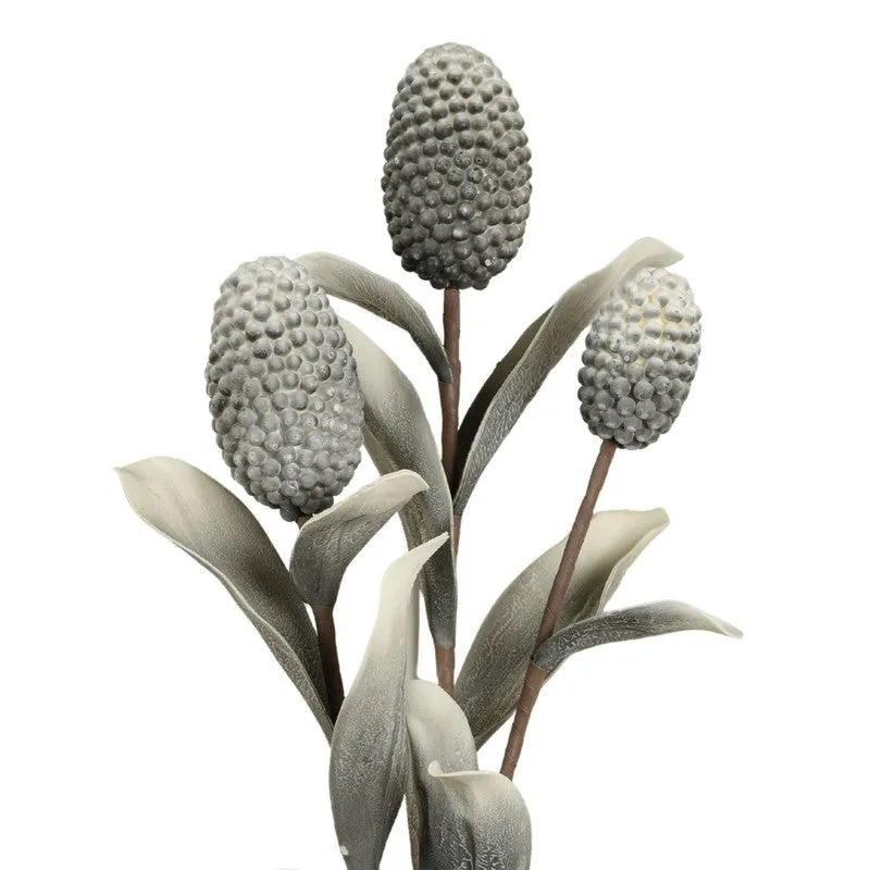 Decorative Artificial Corn Stalk Flower - Grey media 5
