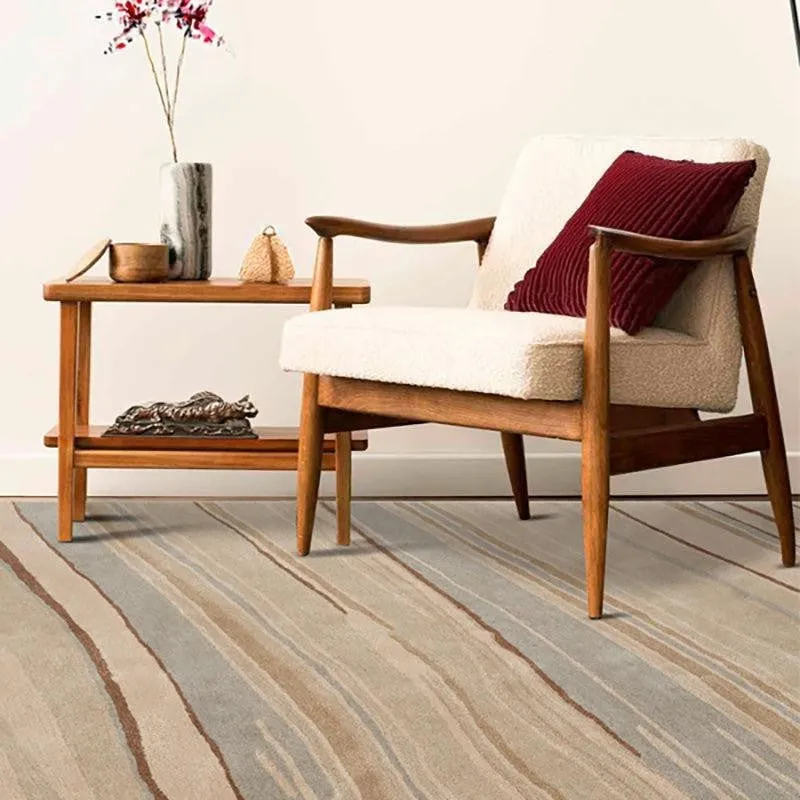 Thoth Hand Tufted Abstract Wool & Nylon Carpet - Taupe media 3