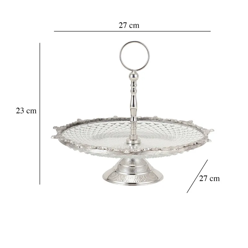Crystal Norma Cake Stand - Silver media 4
