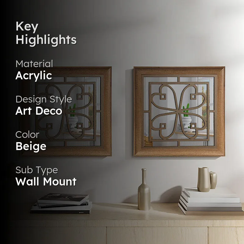 Flora Curve Decorative Wall Mirror - Set Of Two media 2