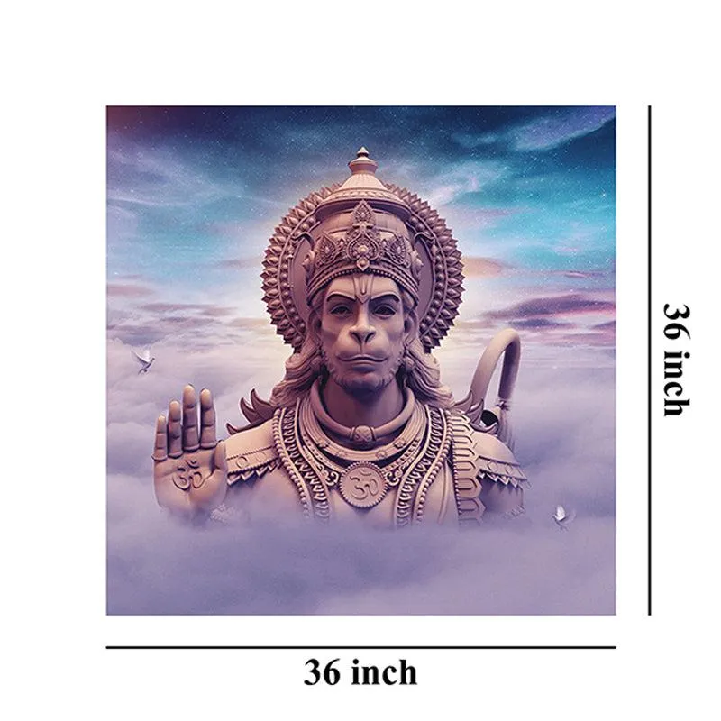 Divine Meditation of Hanuman Wall Painting media 7