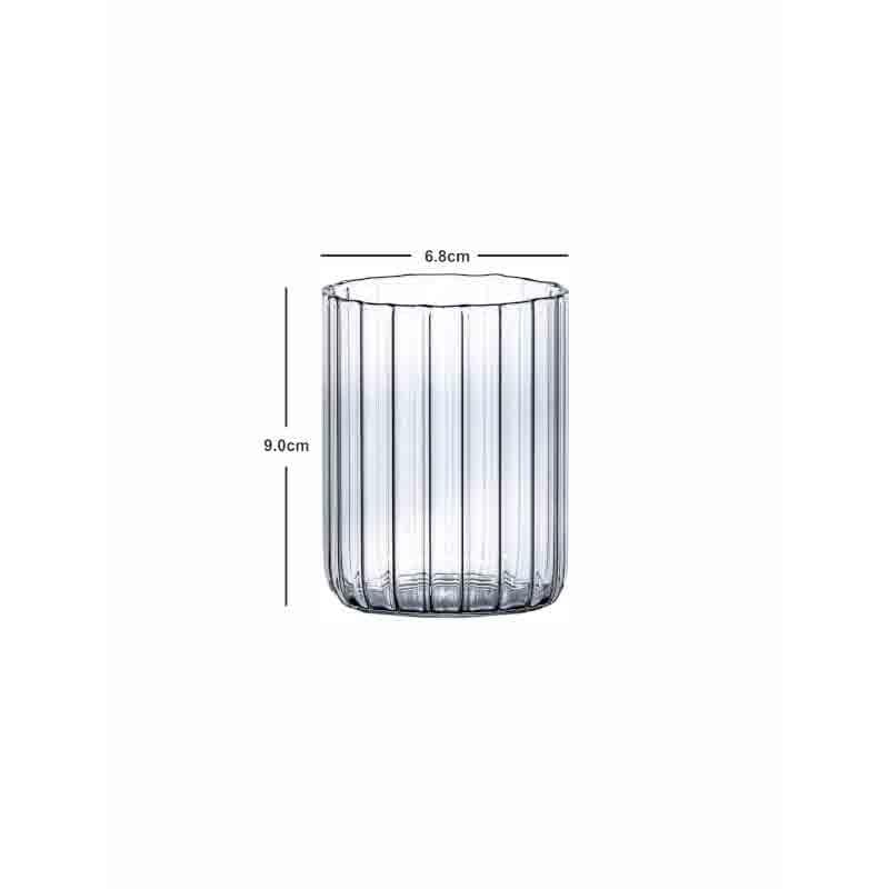 Elegant Fluted Glass Tumbler Set - Set of 6 media 7