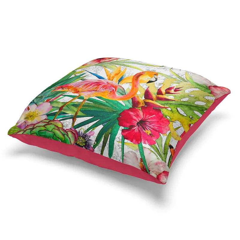 Tropical Rio Printed Cushion Cover Set - Set Of Two media 4