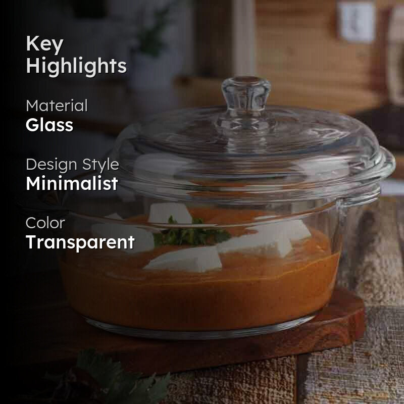 Perika Glass Serving Pot - 1000 mL media 2