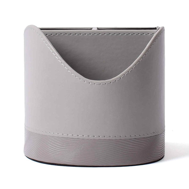 Veltrix Faux Leather Desk Organiser - Grey media 4