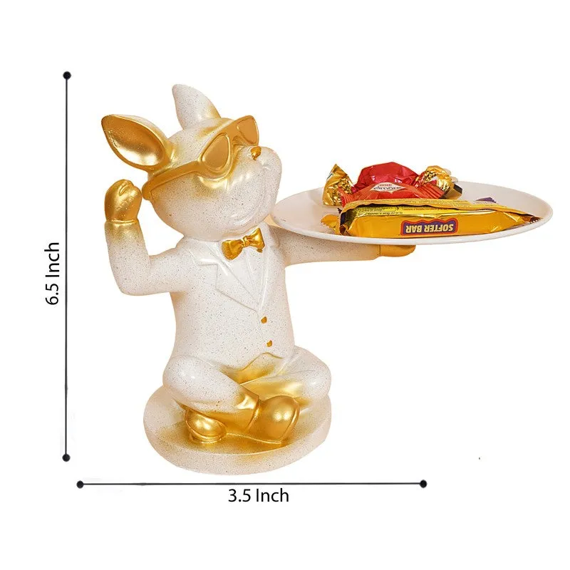 Elegant White & Gold Swan Showpiece media 10