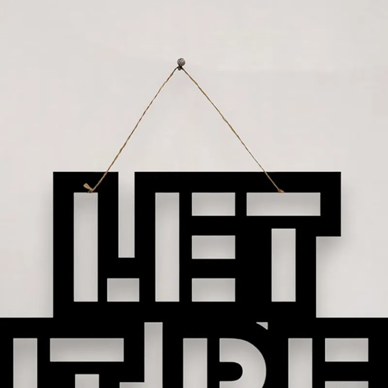 Let It Be Mild Steel Wall Accent media 4