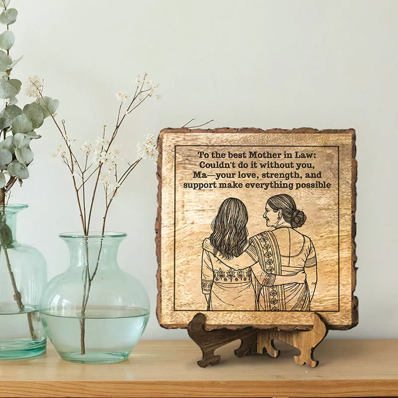 To The Best Mom-In-Law Showpiece - Square media 1