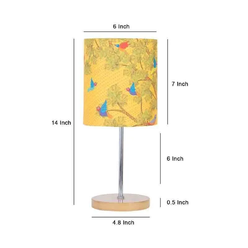 Gond Art Fabric Table Lamp - Multicolor media 7