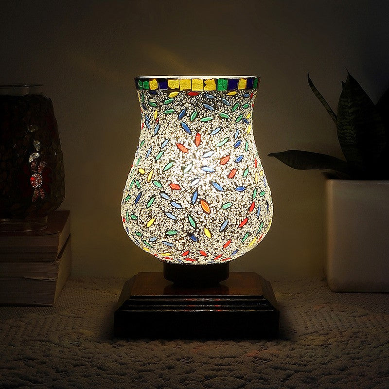 Lumira Mosaic Glass Table Lamp - Multicolor