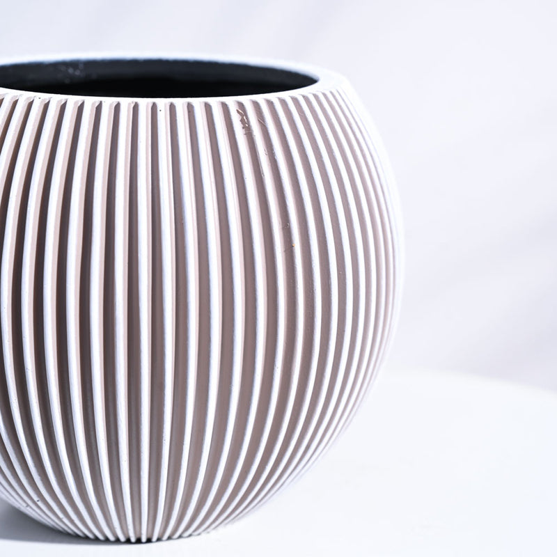 UGAOO Planter Vase Ball Groove - Ivory media 4