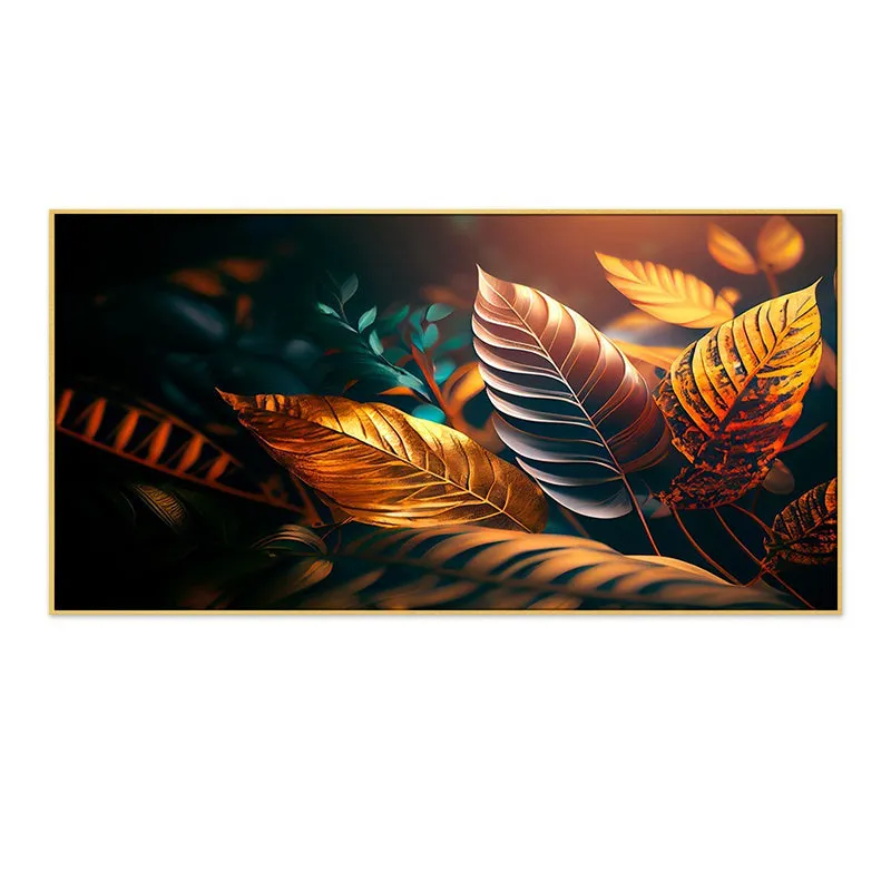 Aura Of Leaves Canvas Wall Painting media 3