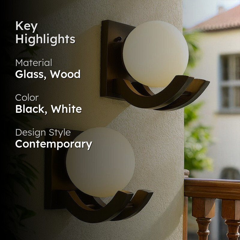Moon Gooseneck Moon Wall  Lamp - Set Of Two media 2