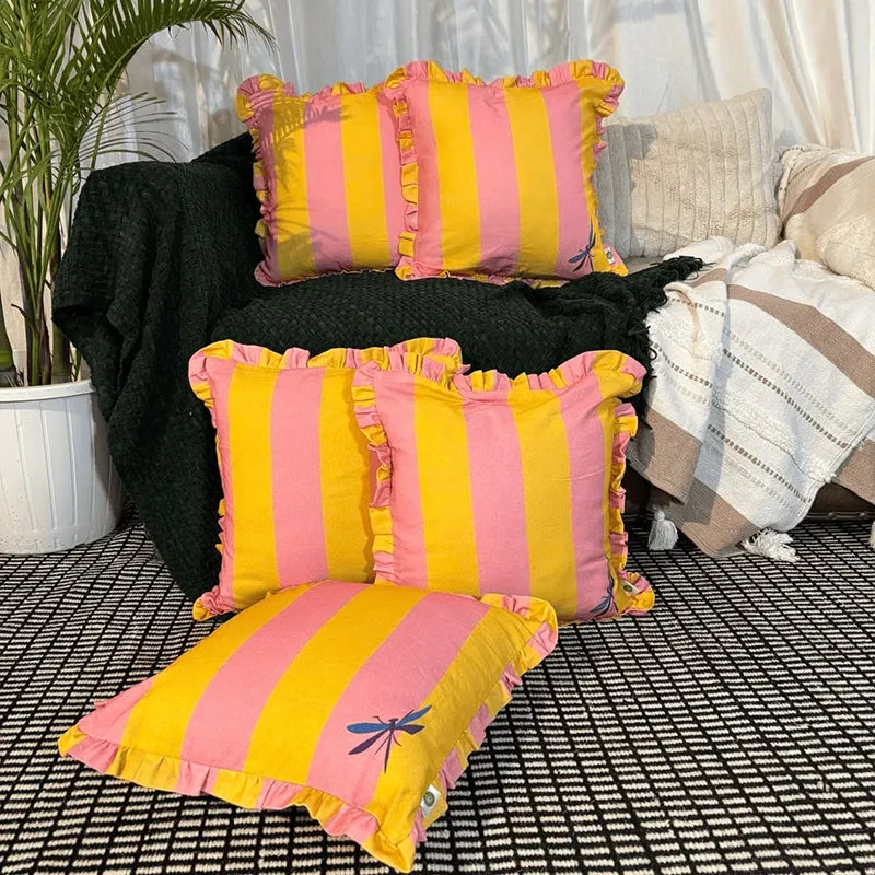 Stripe IV Cushion Cover - Set Of Five media 1