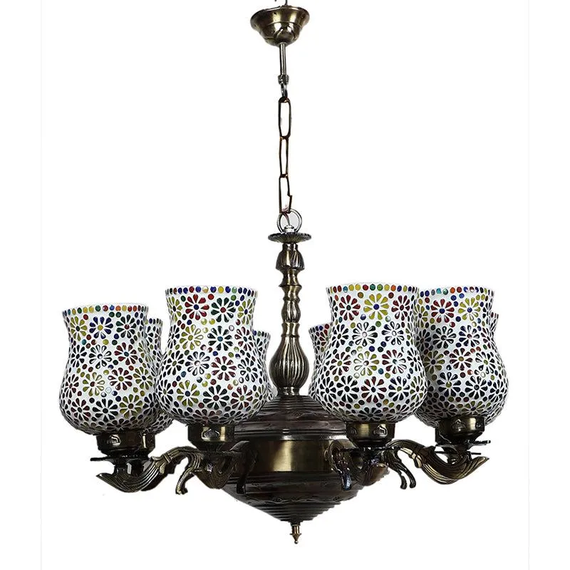 Omra Vilona Mosaic Golden Antique Ceiling Lamp media 5