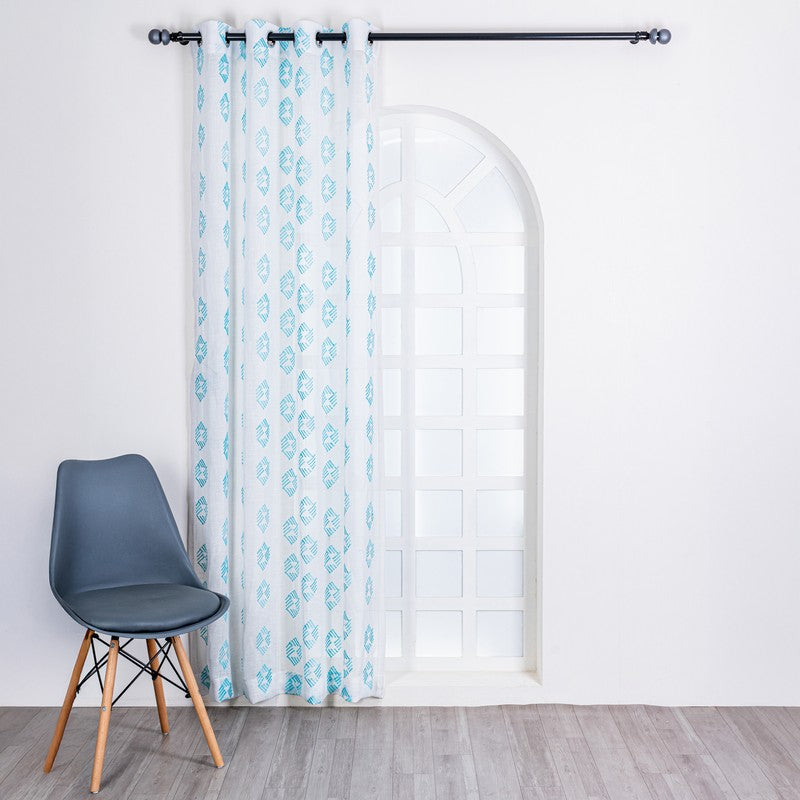 Orivra Expression Print Curtain - Set Of Two media 4