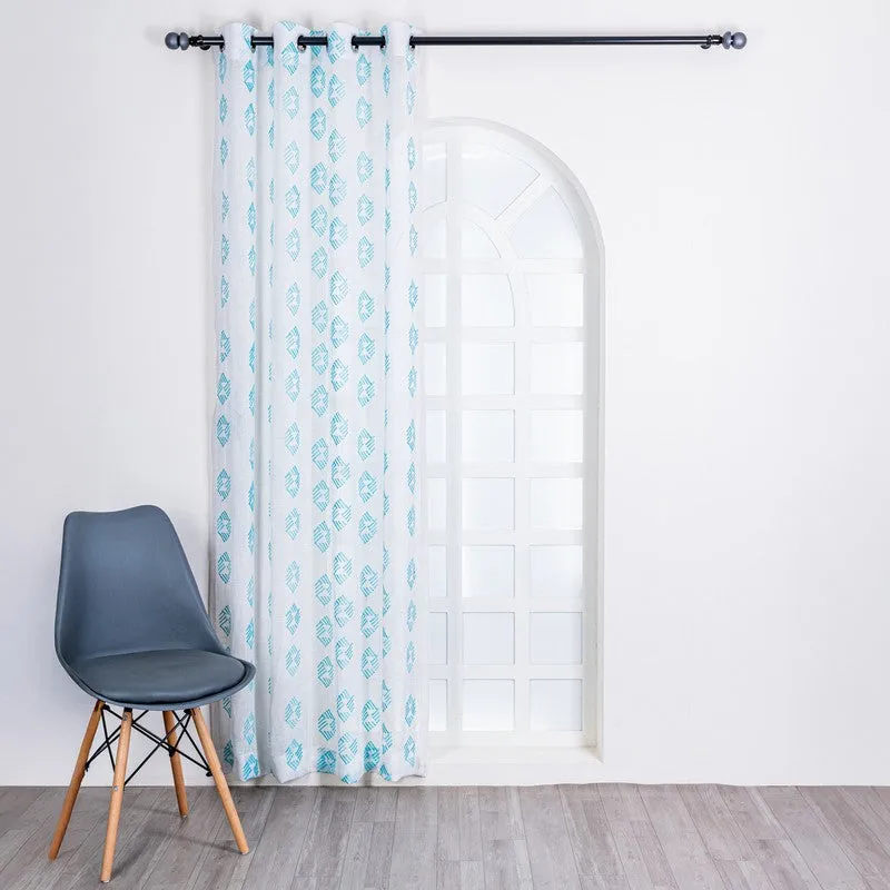 Orivra Expression Print Curtain - Set Of Two media 4