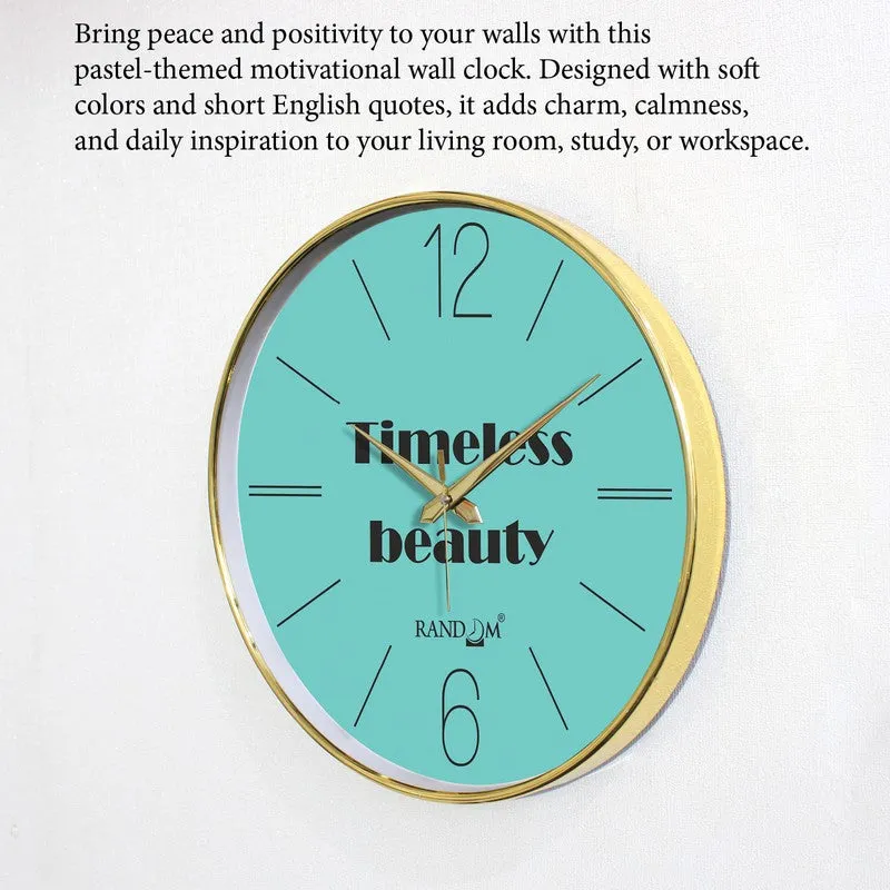 Timeless Beauty Round Analog Wall Clock - Blue media 6