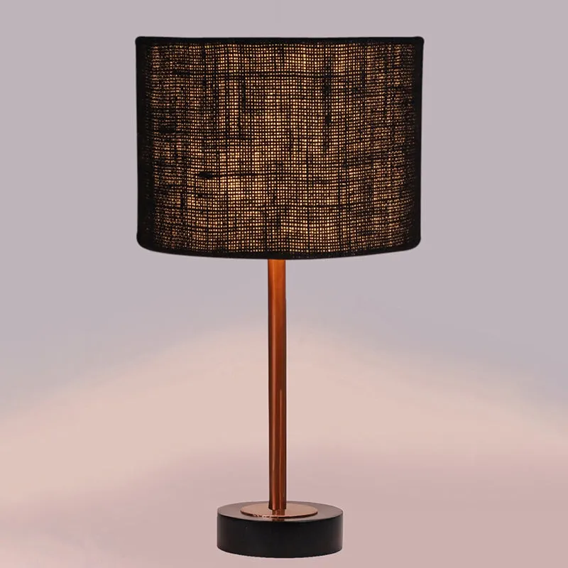 Sienna I Rodin Wooden Table Lamp - Black,Copper media 5