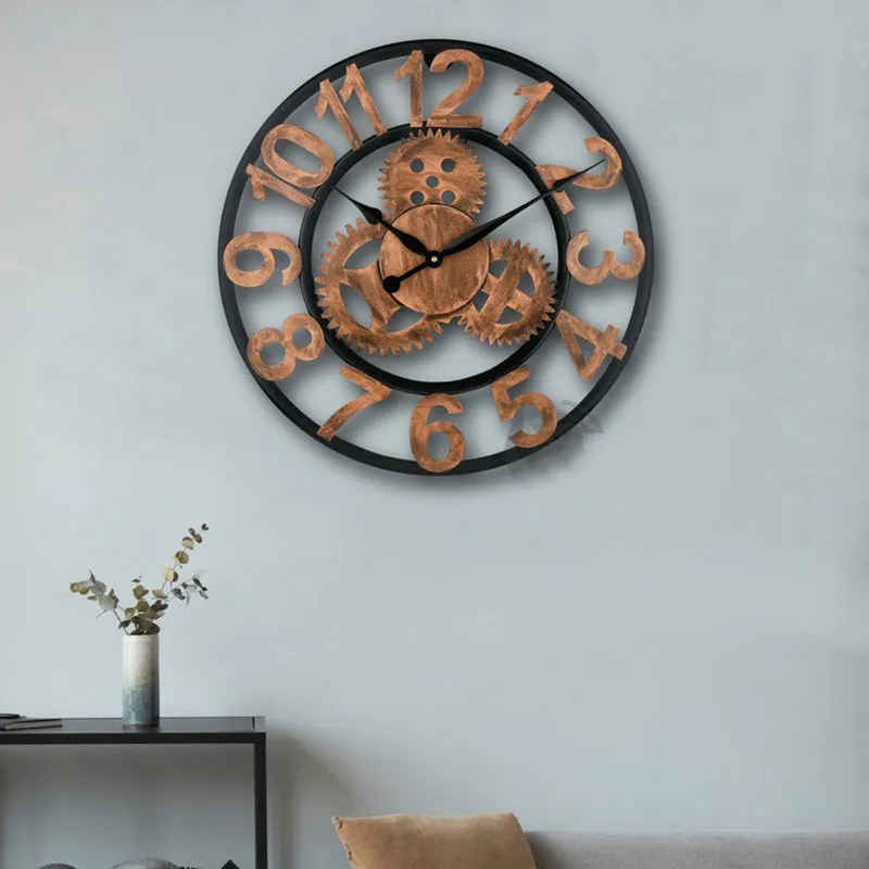Pulses Silent Wall Clock - Bronze media 3