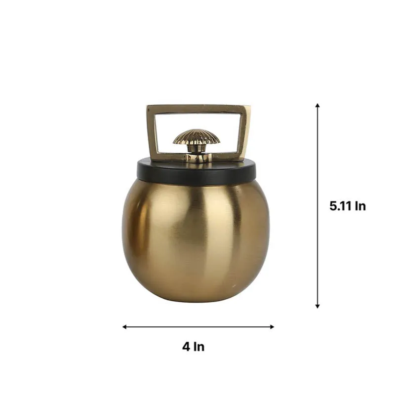 Jarrah Storage Jar (Gold & Black) - Small media 6