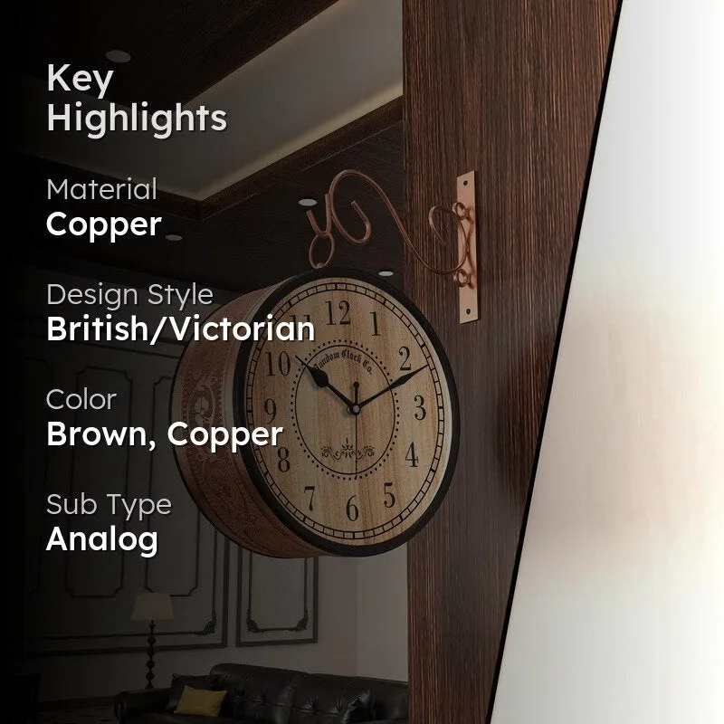 Moorwick Double Sided Wall Clock media 2