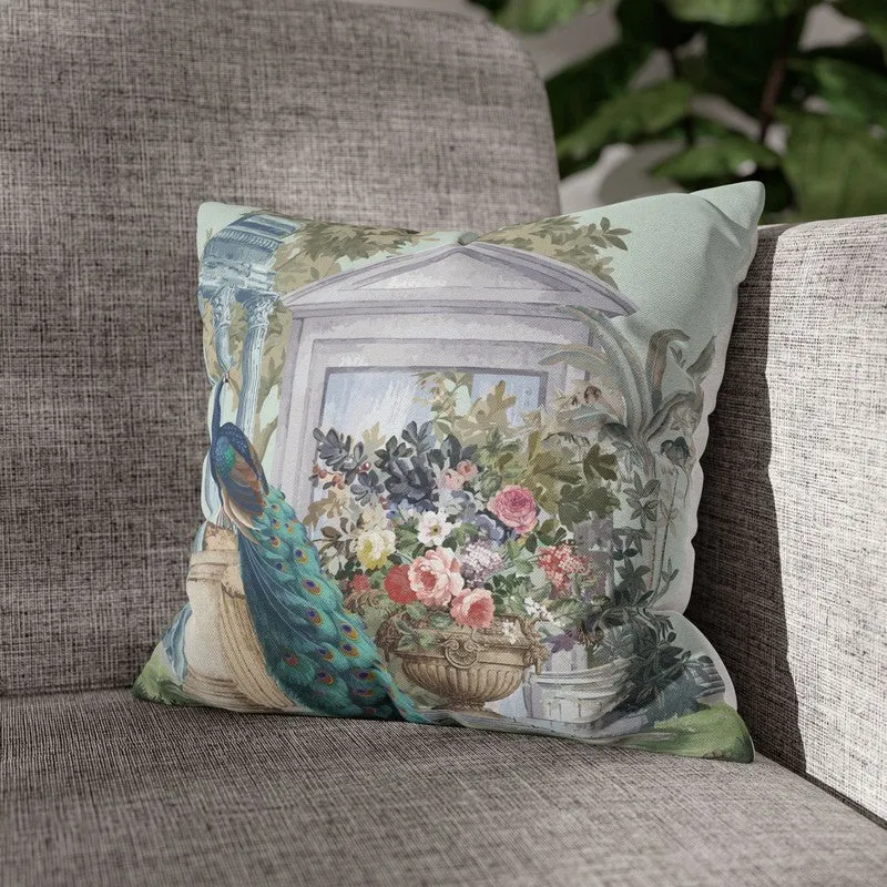 Regal Peacock Courtyard Cushion Cover - Set Of Five media 5