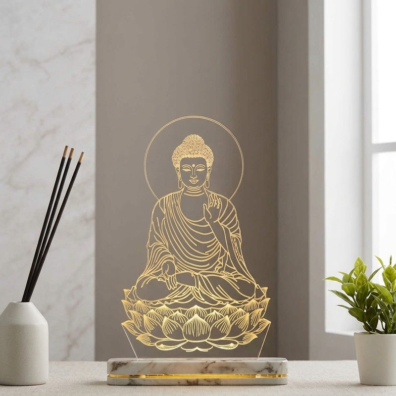 Enlightenment Acrylic Table Lamp - Transparent media 3