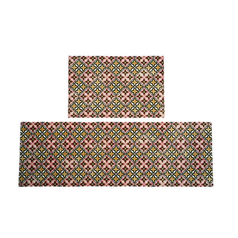 Muted Mosaic Kitchen Floor Mats - Set of Two media 3