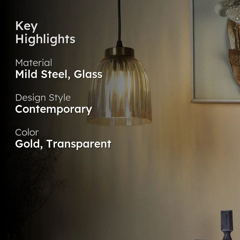 Mirelia Elegant Glass Pendant Lamp media 2