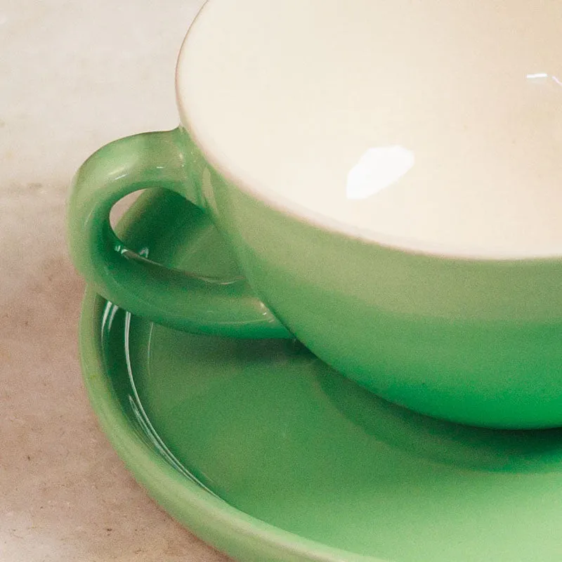 Blush & Brew Cup & Saucer (Mint/320 mL) - Four Piece Set media 4