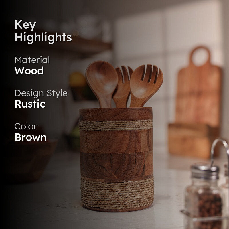 PureTurn Wood Cutlery Stand media 2