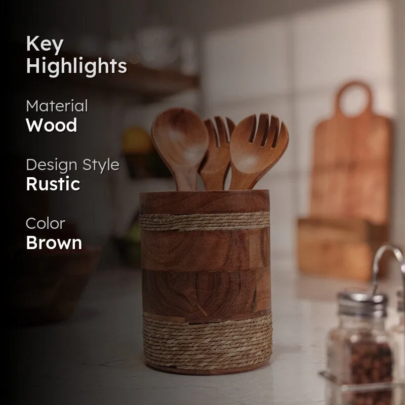 PureTurn Wood Cutlery Stand media 2