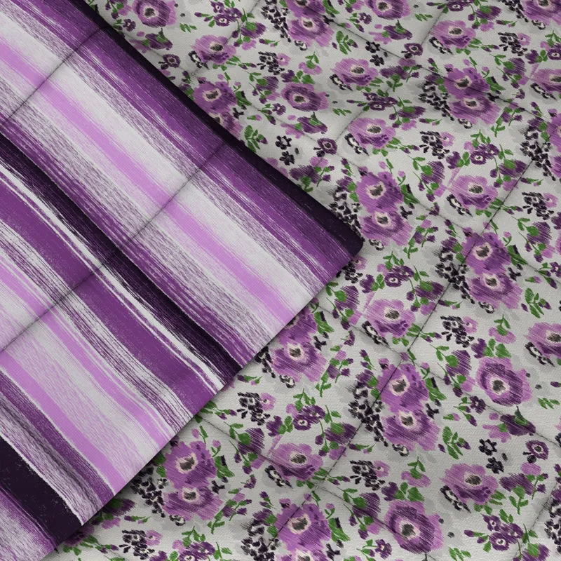 Lilac Shore Floral Comforter - 120 GSM media 6