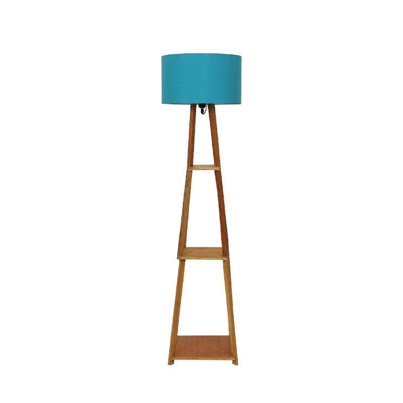 Blace Netima Floor Lamp With Shelf - Teal media 5